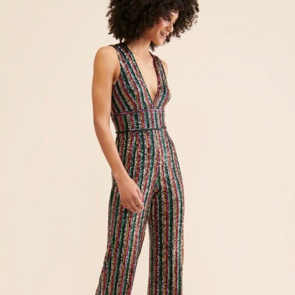 Saylor Winnipeg Sequined Jumpsuit - Picture 3 of 12